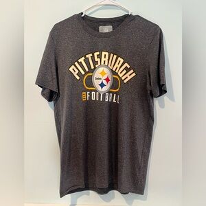 NFL Pittsburgh Steelers Men’s Gray Short Sleeve Tshirt, Size Medium
